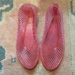Ancient Greek jelly ballet flats